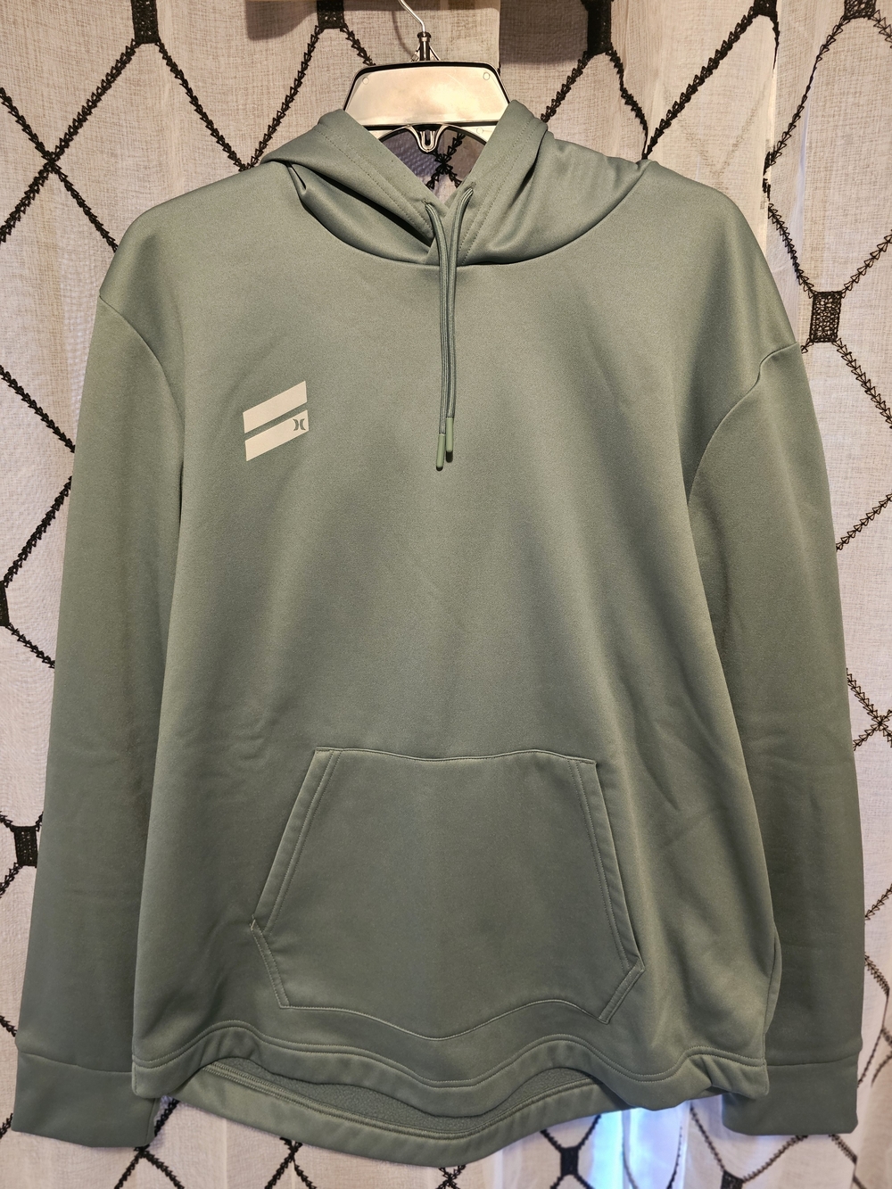 Hurley Men's Sage Green Pullover Hoodie